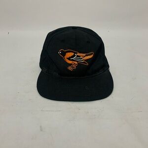 Vintage Baltimore Orioles Hat Mens Snapback Black Cotton